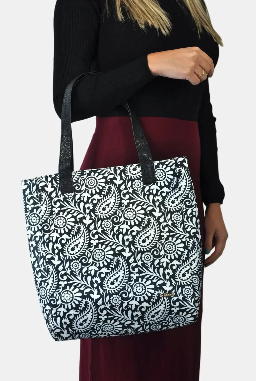 Bolso de Mujer Shopper Grande Opal Tote Garigol Negro | CHULA Tulum