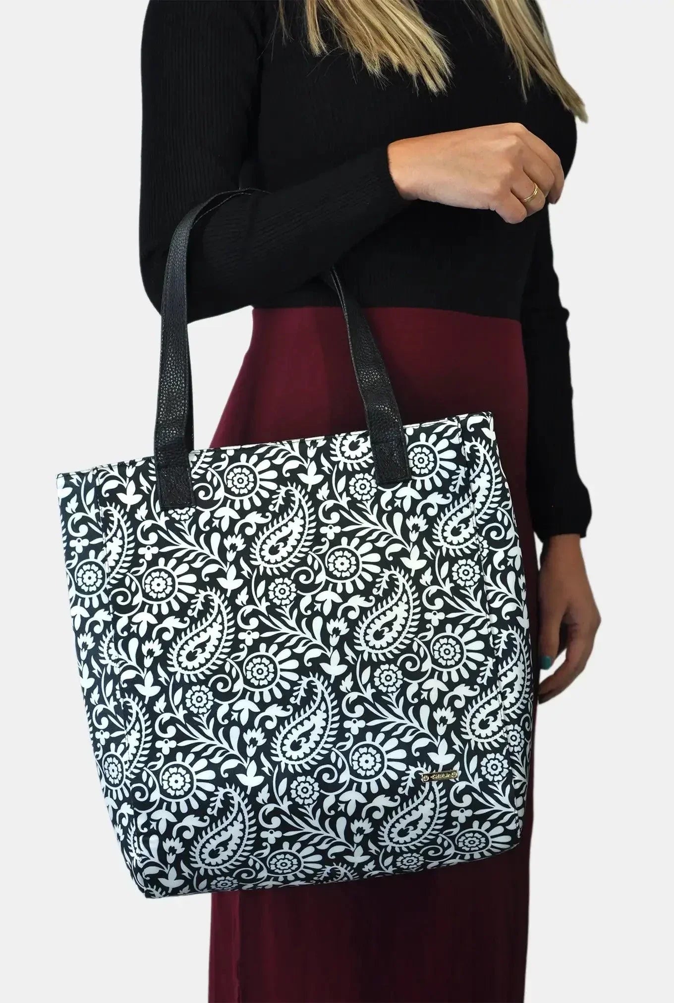 Bolso de Mujer Shopper Grande Opal Tote Garigol Negro | CHULA Tulum