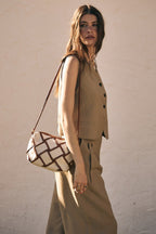 BOLSO MEDIANO ROMBOS COLOR