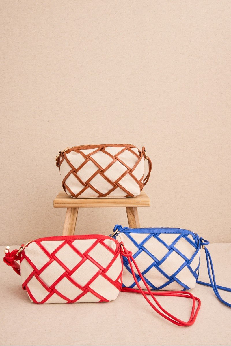 BOLSO MEDIANO ROMBOS COLOR