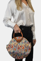 Bolso de mano y bandolera mediana Anabel Garigol Naranja | CHULA Tulum