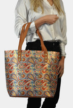 Bolso de hombro grande Nahomi Garigol Naranja | CHULA Tulum