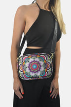 Bolso bandolera pequeño MIA Shoulder Mandala Arcoíris | CHULA Tulum