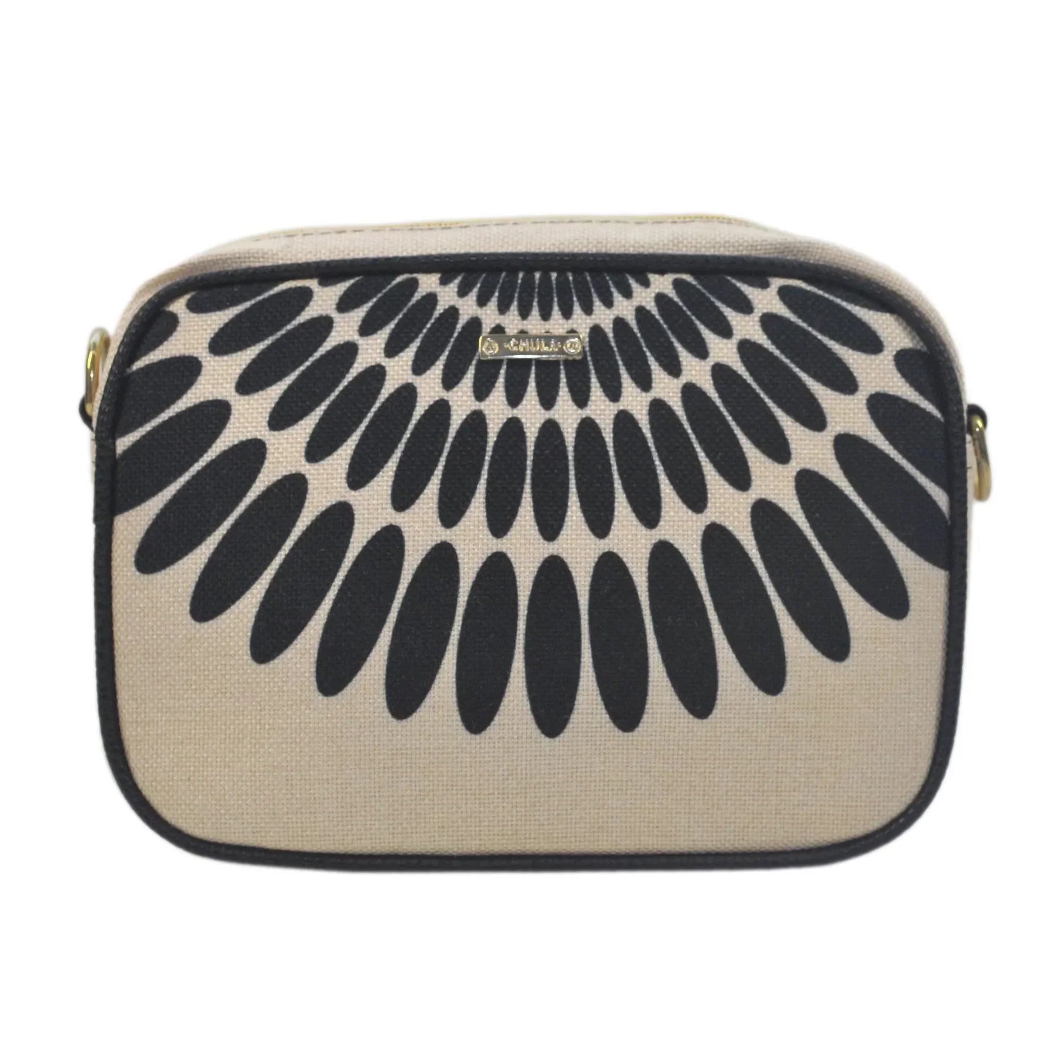 Bolso bandolera pequeño MIA Shoulder Petalos Negros | CHULA Tulum