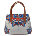 Bolso de hombro Shopper Tote de mujer Pupe Mándala Blanca | CHULA Tulum