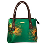 Bolso de hombro y mano Shopper Tote de mujer Pupe Pavo Real Verde | CHULA Tulum