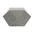 Bone Inlay Black and White Geometric Stardom Coffee Table