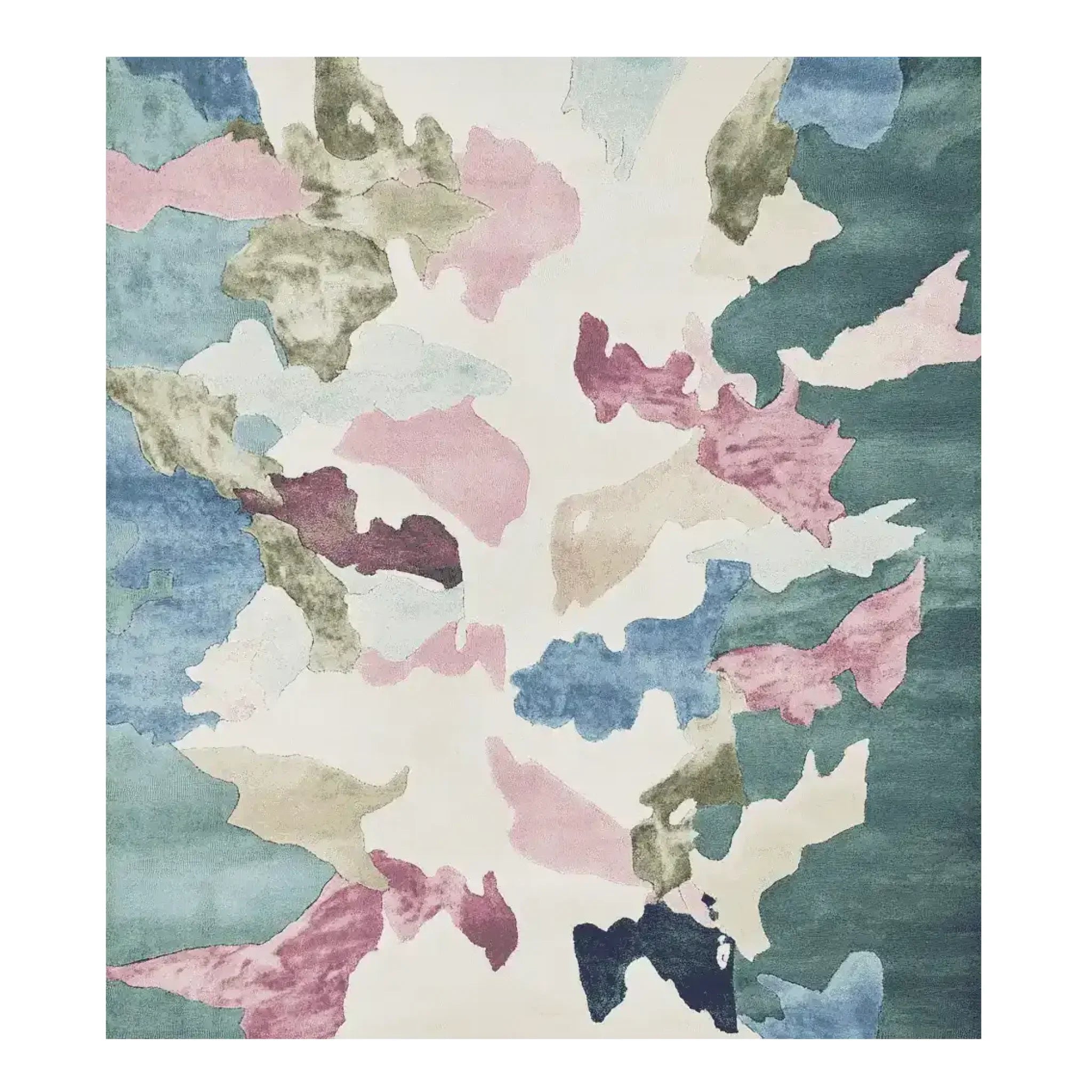 Botanic Blur Harmony Hand Tufted Rug