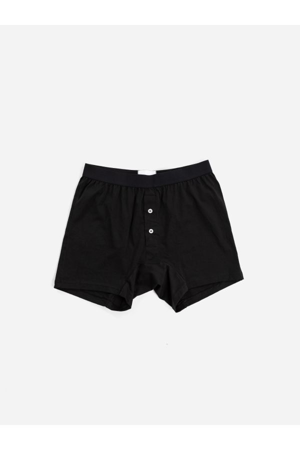 Handvaerk Cotton Jersey Boxer Briefs — Black