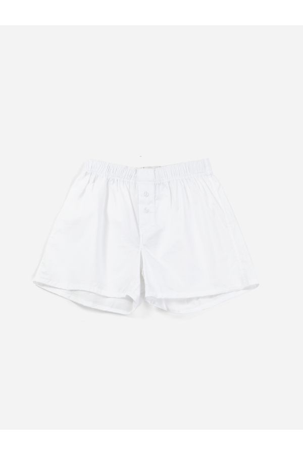 Handvaerk Cotton Boxer Shorts — White