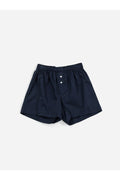 Handvaerk Fine Cotton Boxer Shorts — Navy