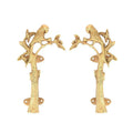 Brass Parrot On Tree Door Pulls