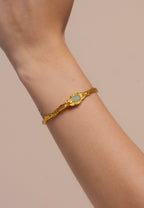 Brazalete Namasté Aguamarina