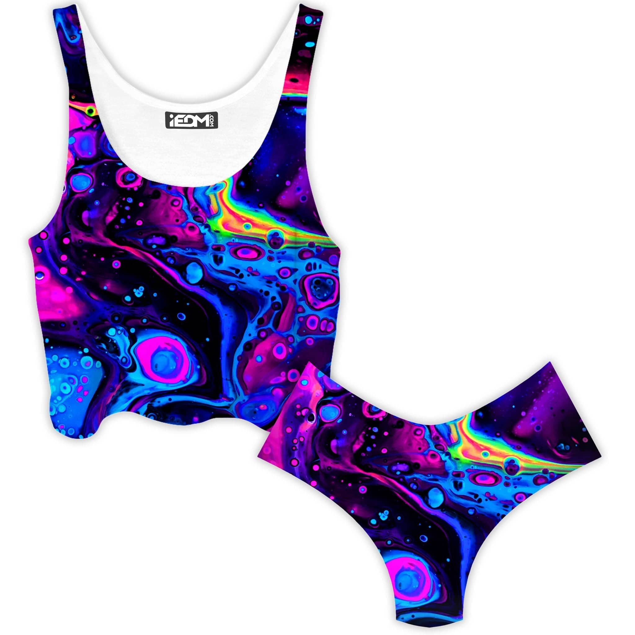 Acid Bath Crop Top and Booty Shorts Combo