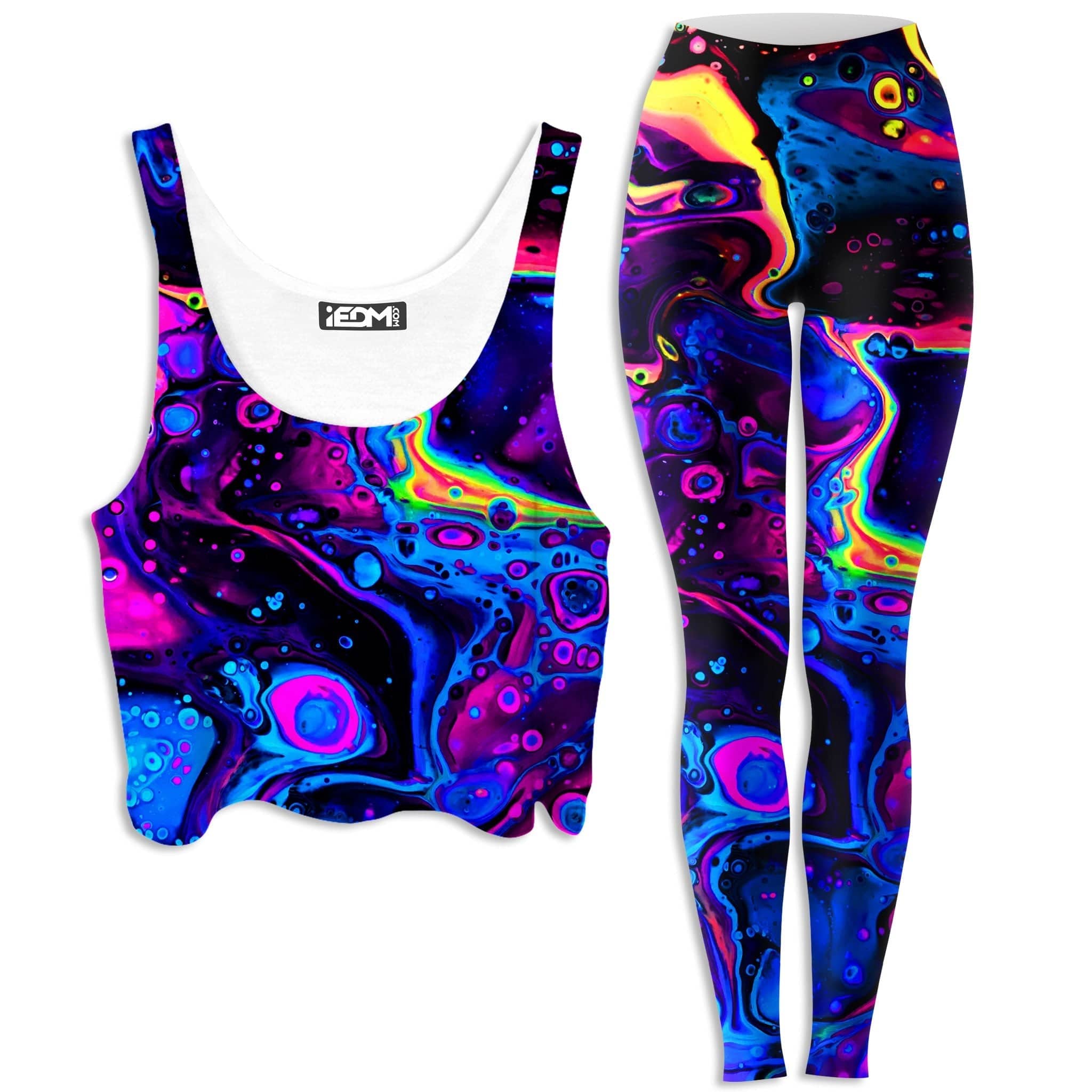 Acid Bath Crop Top and Leggings Combo