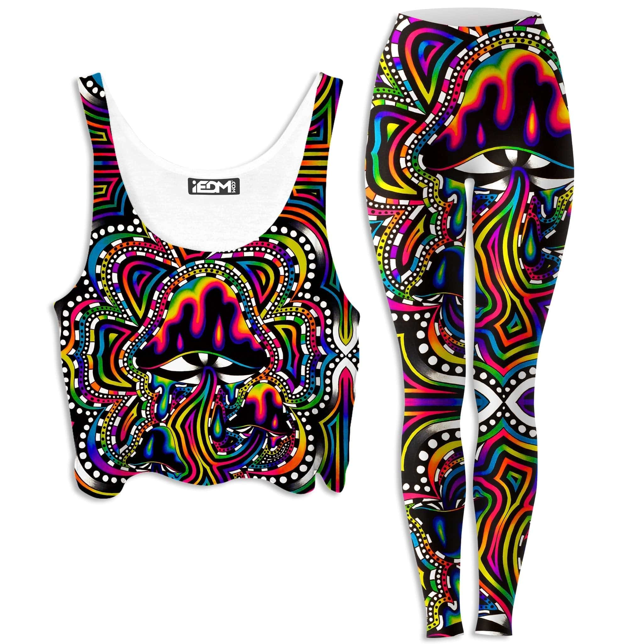 Briz Shroomz Crop Top and Leggings Combo