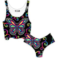 Butterfly Vibez Crop Top and Booty Shorts Combo