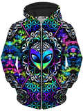 Conscious Cosmos Unisex Zip-Up Hoodie