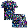 Electric Lion T-Shirt and Shorts Combo