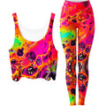 Lava Trip Crop Top and Leggings Combo