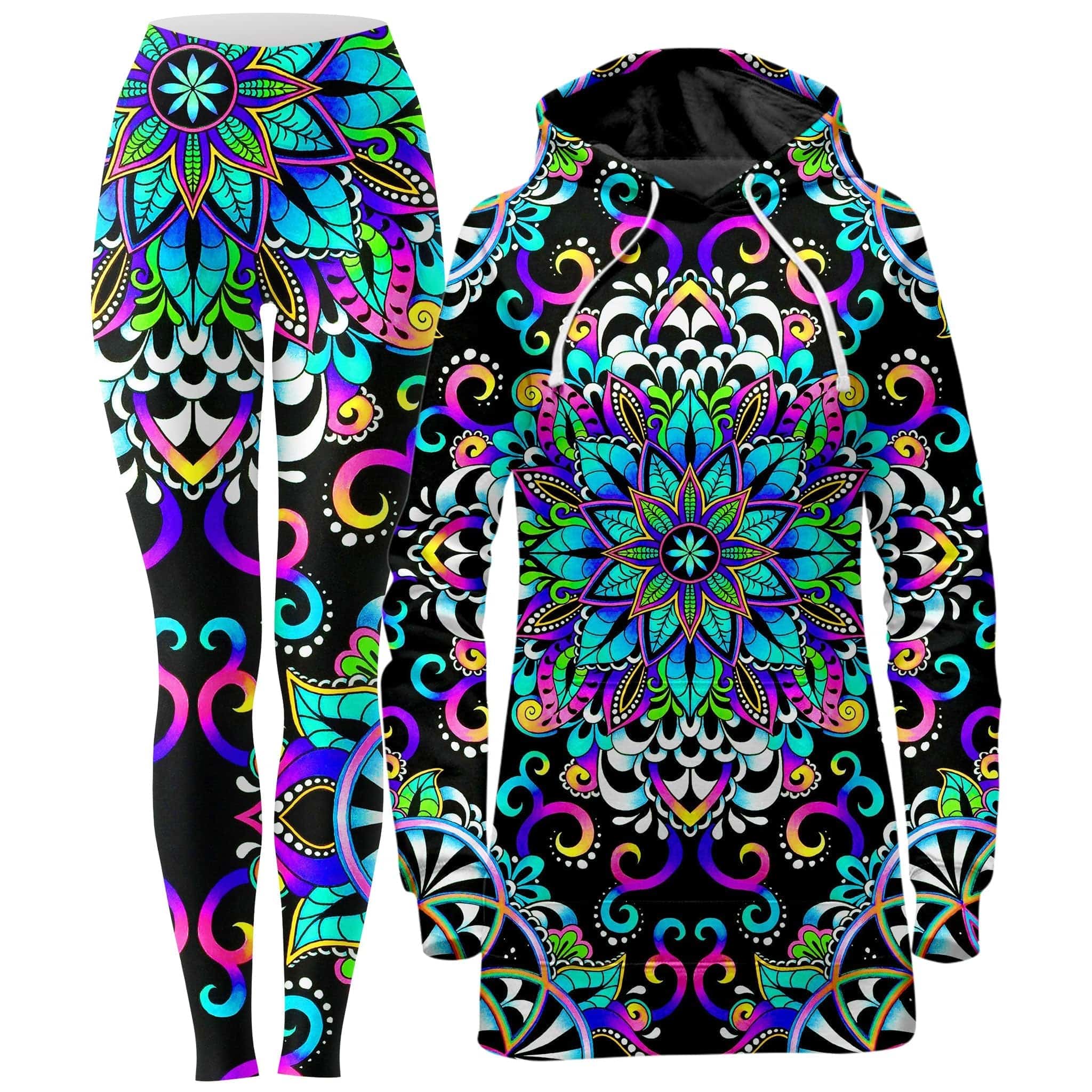 Magic Lyfe Hoodie Dress and Leggings Combo