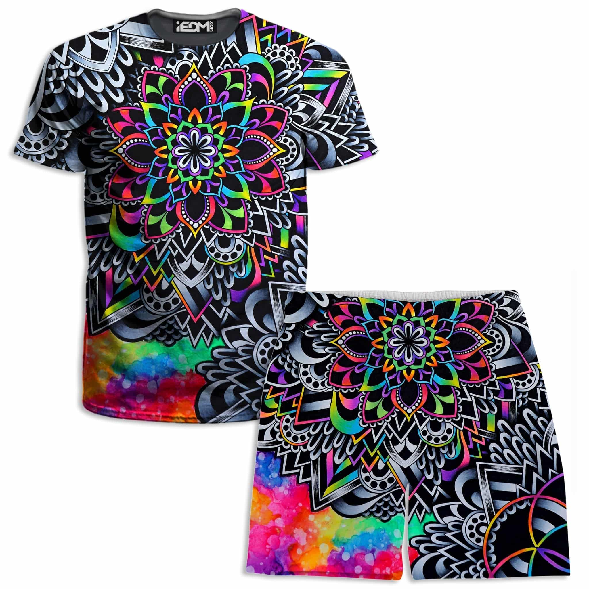 Mandala Vibez T-Shirt and Shorts Combo