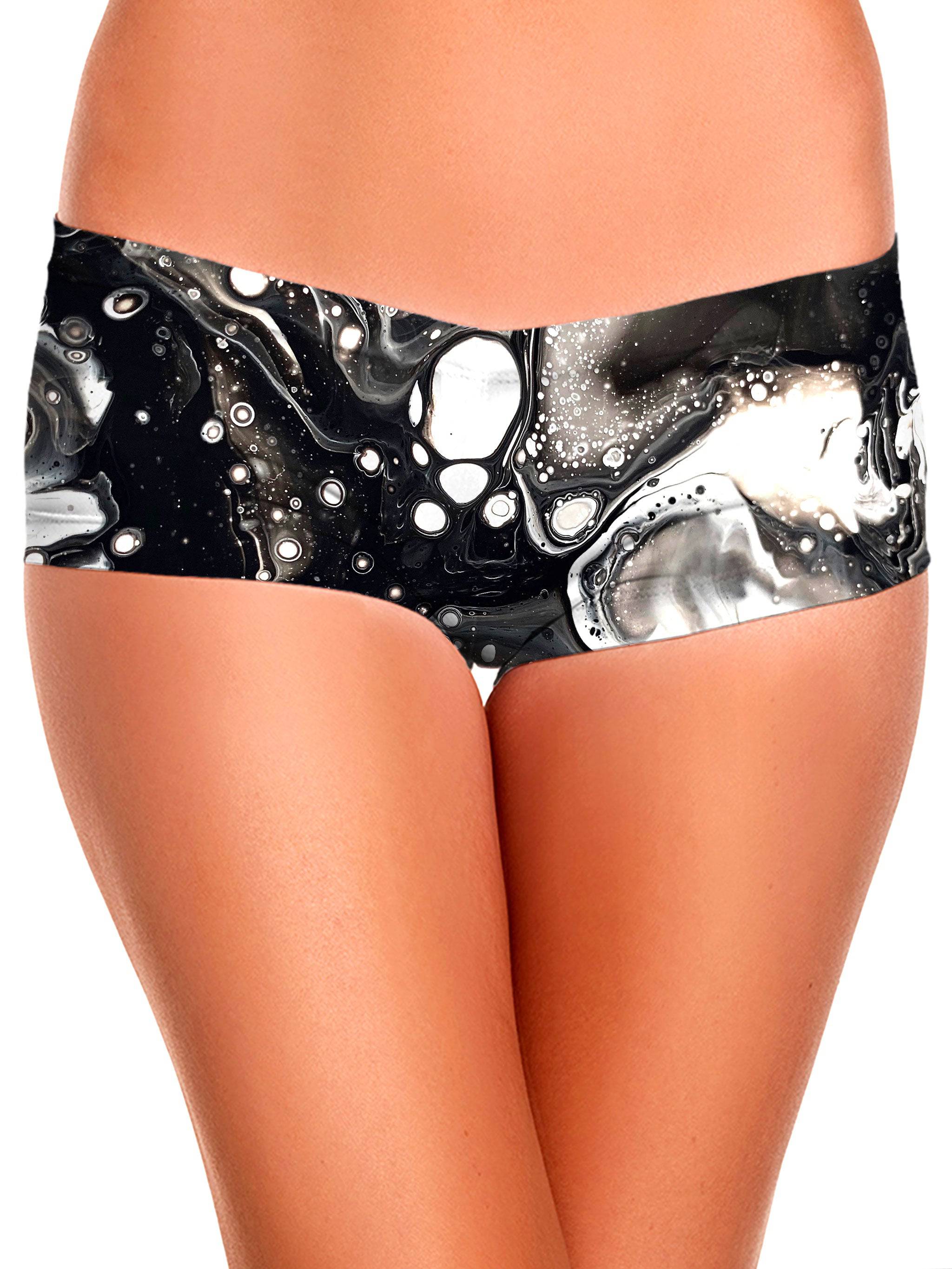 Monochrome Melt Booty Shorts