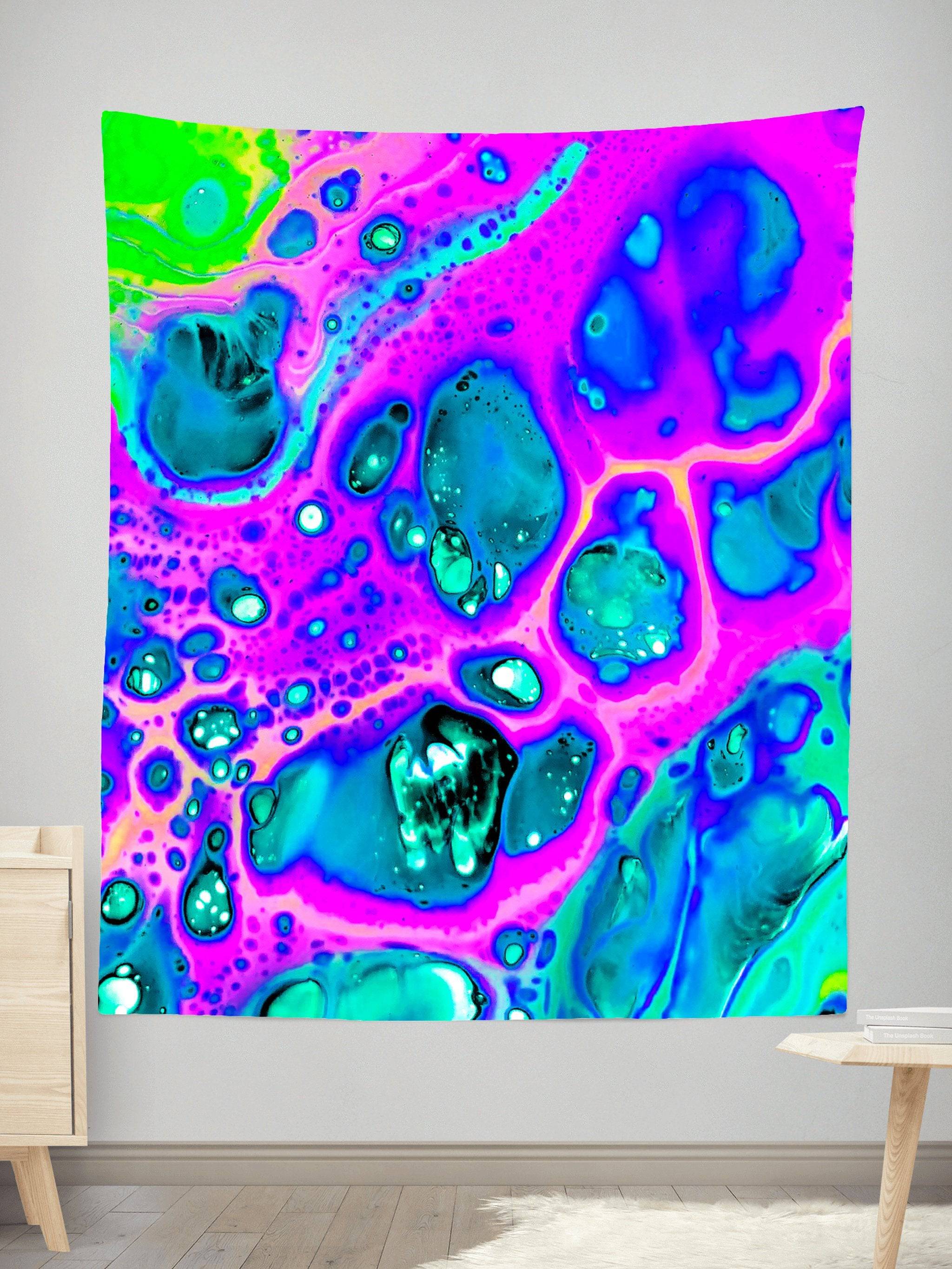 Neon Drip Tapestry
