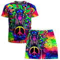Peace Rafiki T-Shirt and Shorts Combo