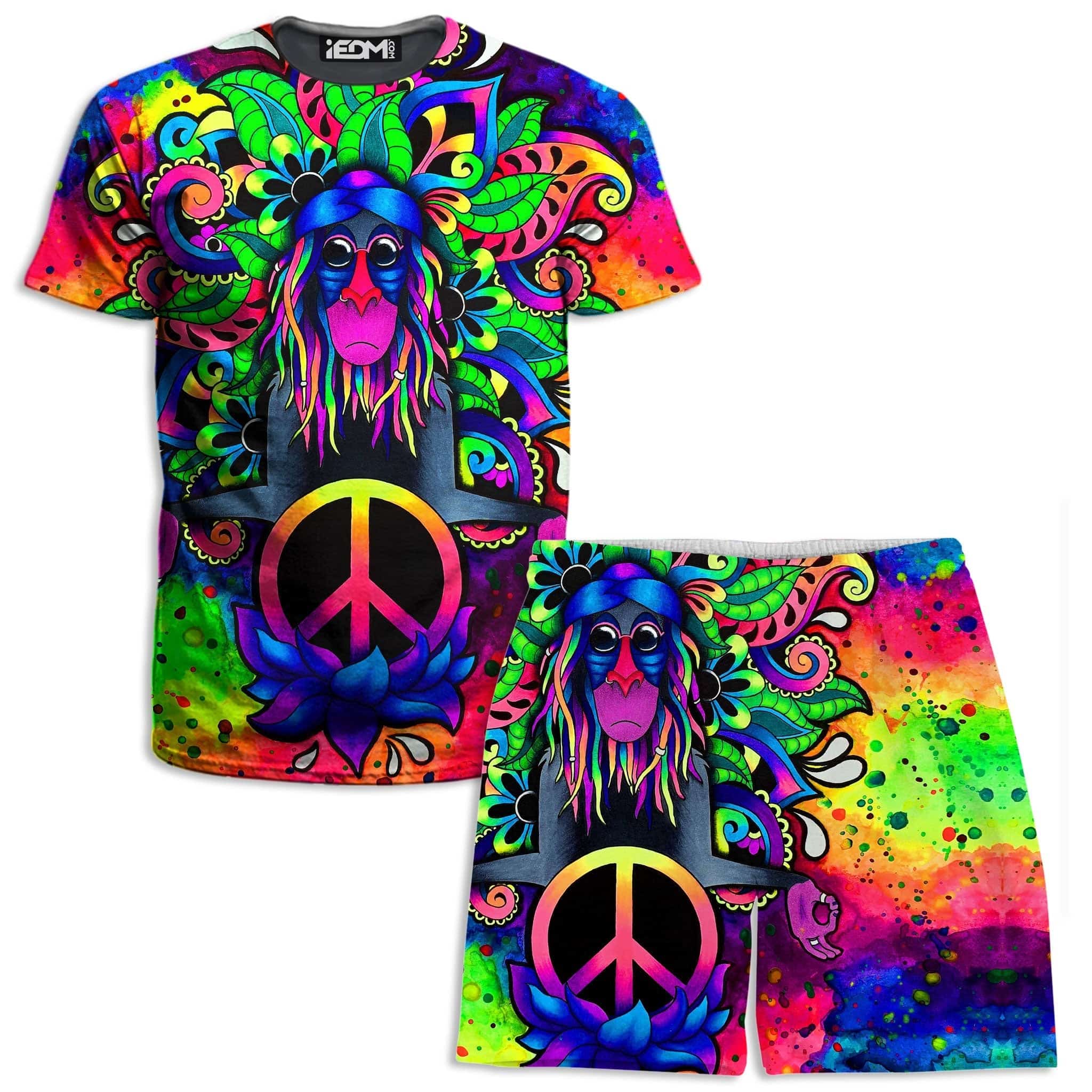 Peace Rafiki T-Shirt and Shorts Combo