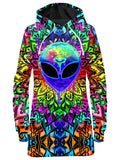 Psy Alien Purple Hoodie Dress