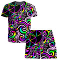 White Doodle Magic T-Shirt and Shorts Combo