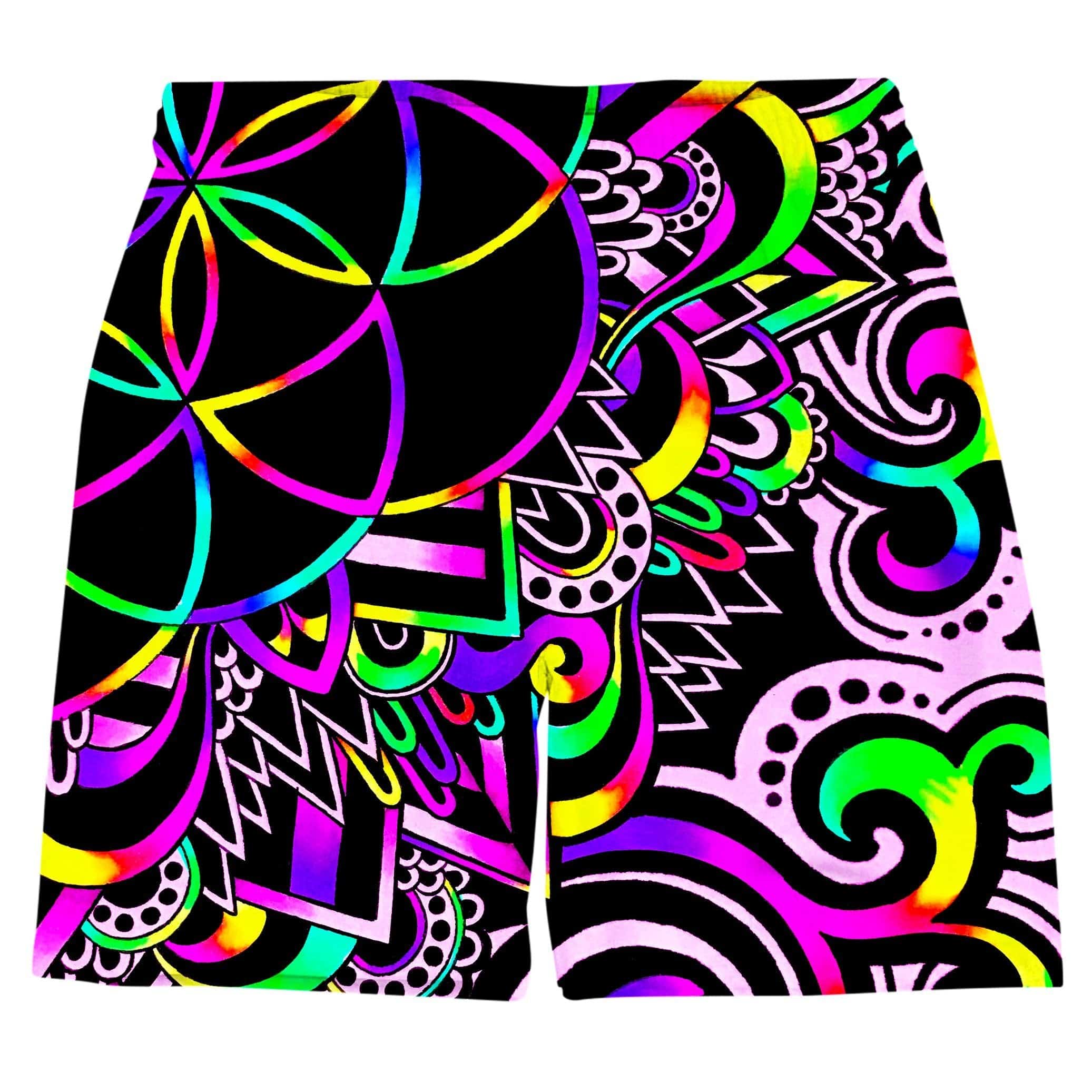 White Doodle Magic Weekend Shorts