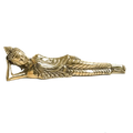 Bronze Reclining Buddha Figurine