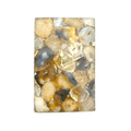Brown Crystal Agate Rectangular Large Wall Clock