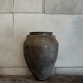 Brown Water Vessel with Ears