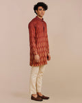 Burgundy Red Kurta By KYNAH, Luxury Indian Fashion & Bridal Wear