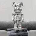 ArtZ® Graffiti Bear Sculpture - White