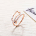Personalizada Multicolor Esmalte Estetoscopio Corazón Birthstone Anillo Semana de la Enfermería Apreciación Regalo para Enfermera Médico Personal