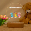 Personalizada Our Grandest Adventure Botas Florales 1-6 Nombres Luz Nocturna LED con Texto y Base de Madera Decoración del Hogar Regalo del Día de la Madre para Mamá Abuela