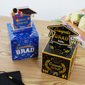 Gorro de Graduación Personalizado Bandolera Porta Dinero con Nombre y 30 Bolsas Transparentes Regalo de Graduación para Graduados