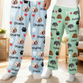 Personalizado 1-4 Mascota Cara Fotos Pata Imprimir Multicolor Niño Mujer Hombre Pantalones de pijama con cordón desgaste diario Regalo de cumpleaños para los amantes de las mascotas