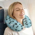 Almohada de cuello de viaje personalizada con el nombre de la pata en multicolor Regalo de cumpleaños para amantes de las mascotas