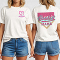 Camiseta personalizada Ice Cream Drip Baseball Mama 100% Algodón con Nombre Birthday Baseball Game Gift for Baseball Mom Baseball Lovers