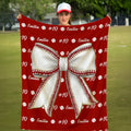 Manta de béisbol personalizada con nombre Decoración del hogar Regalo de cumpleaños para los amantes de los deportes de pelota