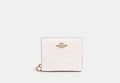 COACH® Women's Snap Wallet en Blanco | Cuir