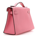 Hermes Swift Kelly Pochette Clutch Rose Azalee
