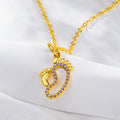 Collar Personalizado de Huellas de Bebé y Mamá con Piedra de Cumpleaños Regalo de Baby Shower para Mamá Recién Nacida