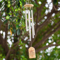 Carillón de Viento Personalizado con Nombres y Placa de Madera Decoración Floral de Jardín Día de la Madre Cumpleaños Regalo para Mamá Abuela