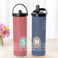 Personalizada Motivational Quotes Initial 15 oz Botella de Agua con Nombre y Asa Cumpleaños Regalo de Oficina para Compañeros de Trabajo Trabajadores de Oficina
